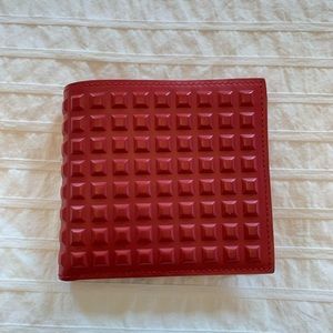 Beautiful red leather Balenciaga wallet